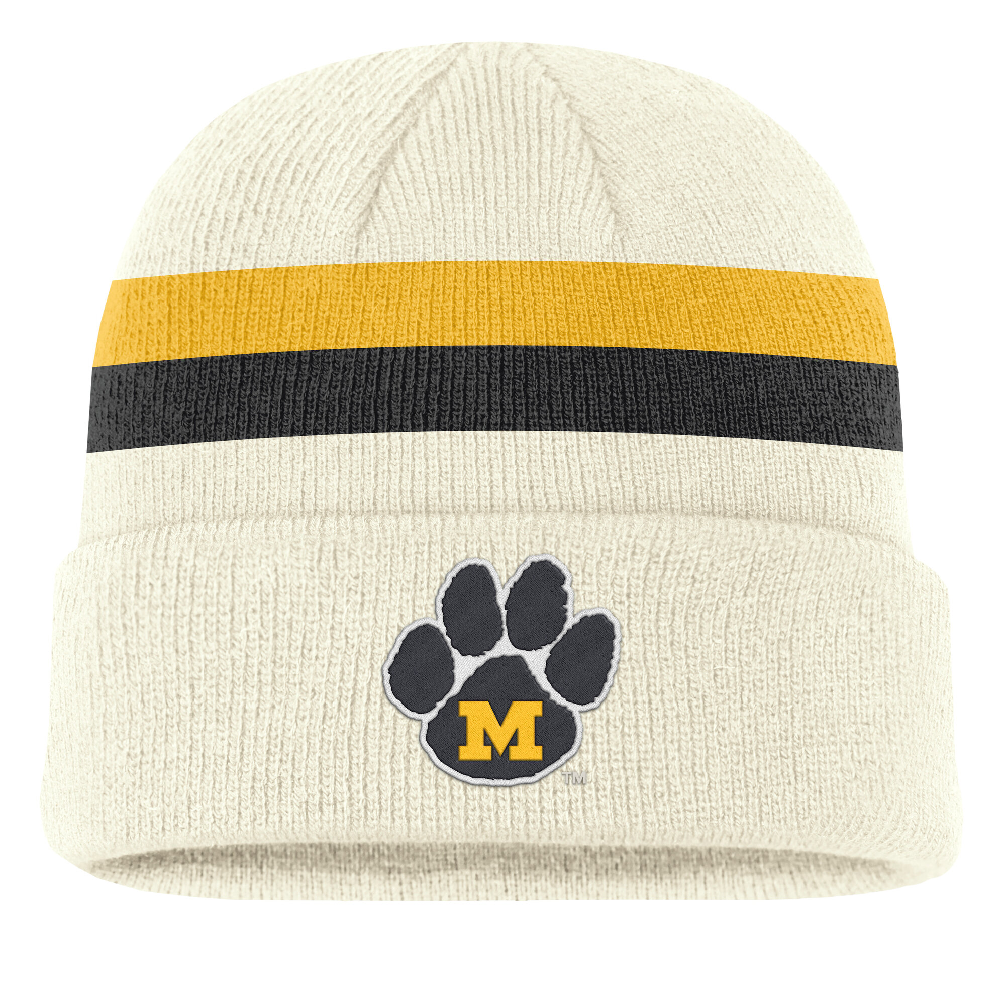 Men's Nike Cream Missouri Tigers Legacy Lettered Cuffed Knit Hat