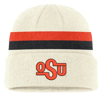 Men's Nike Cream Oklahoma State Cowboys Legacy Lettered Cuffed Knit Hat