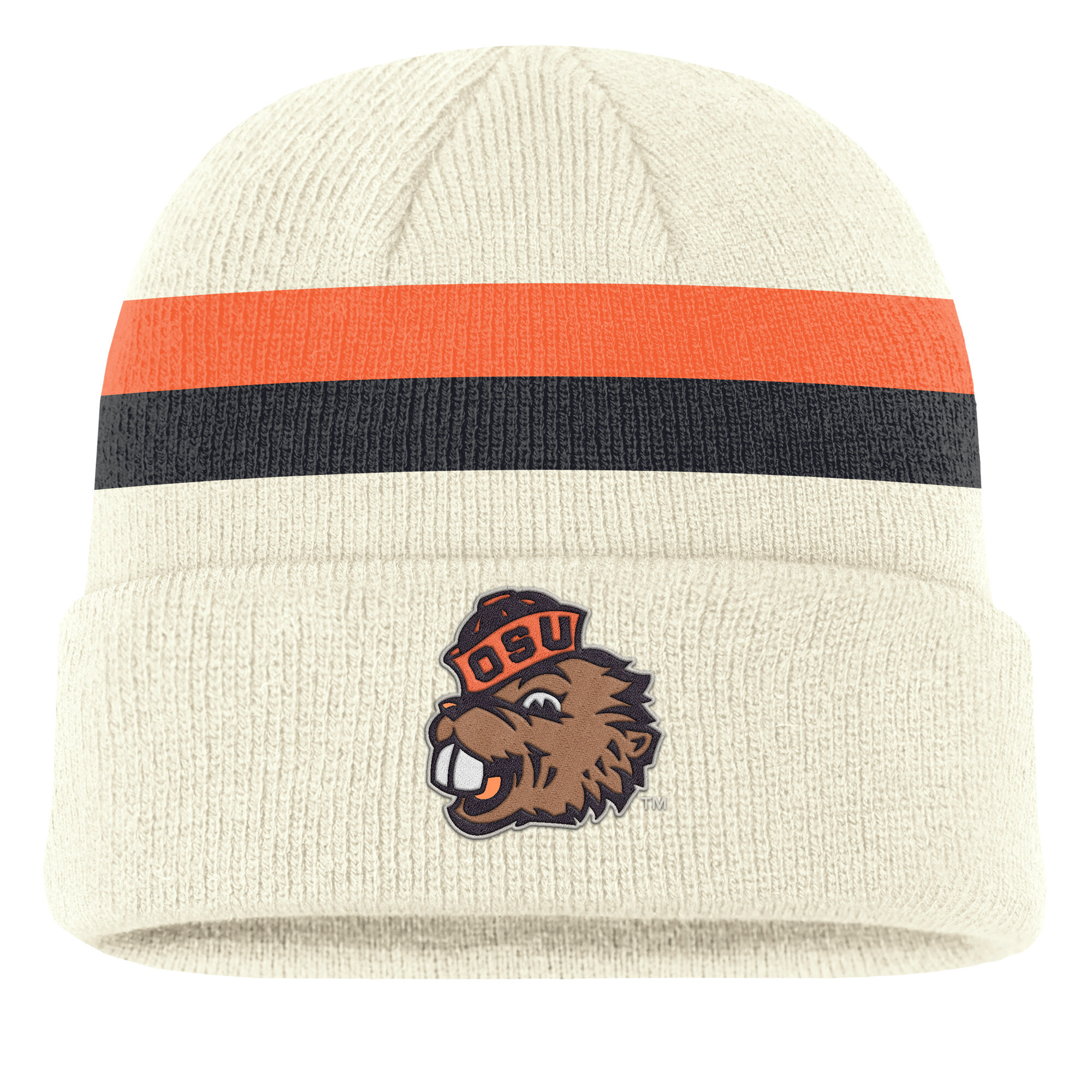 Men's Nike Cream Oregon State Beavers Legacy Lettered Cuffed Knit Hat