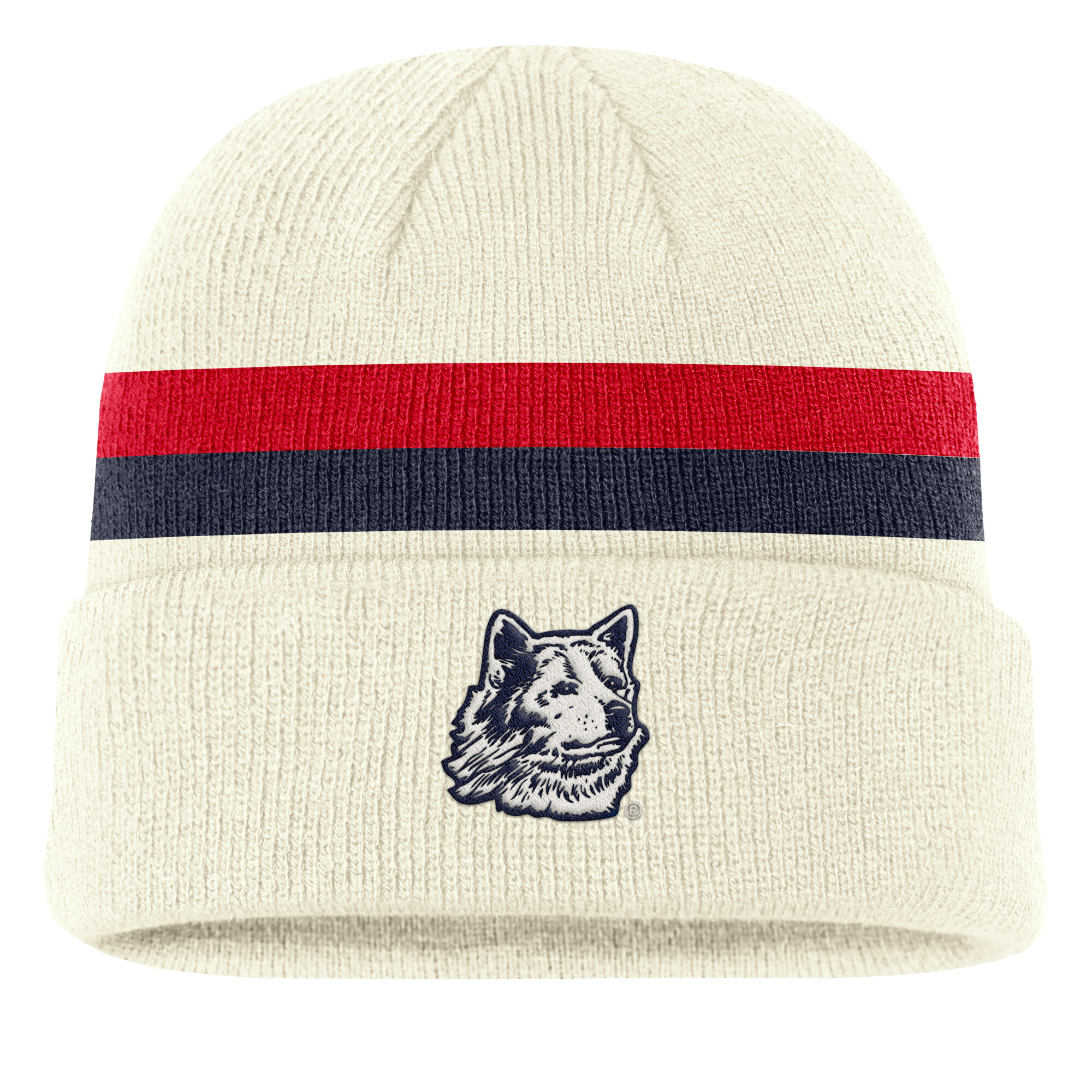 Men's Nike Cream UConn Huskies Legacy Lettered Cuffed Knit Hat
