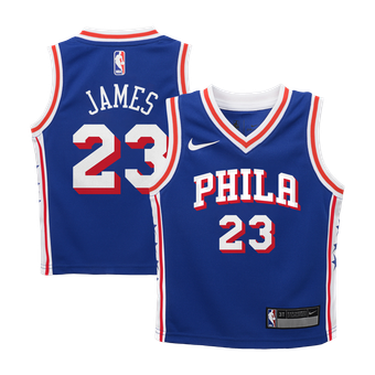 Preschool Nike LeBron James Royal Philadelphia 76ers Swingman Swingman Jersey - Icon Edition