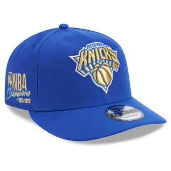 Men's New Era Blue New York Knicks 2026 NBA Finals Champions Ring Ceremony 9FIFTY Snapback Hat