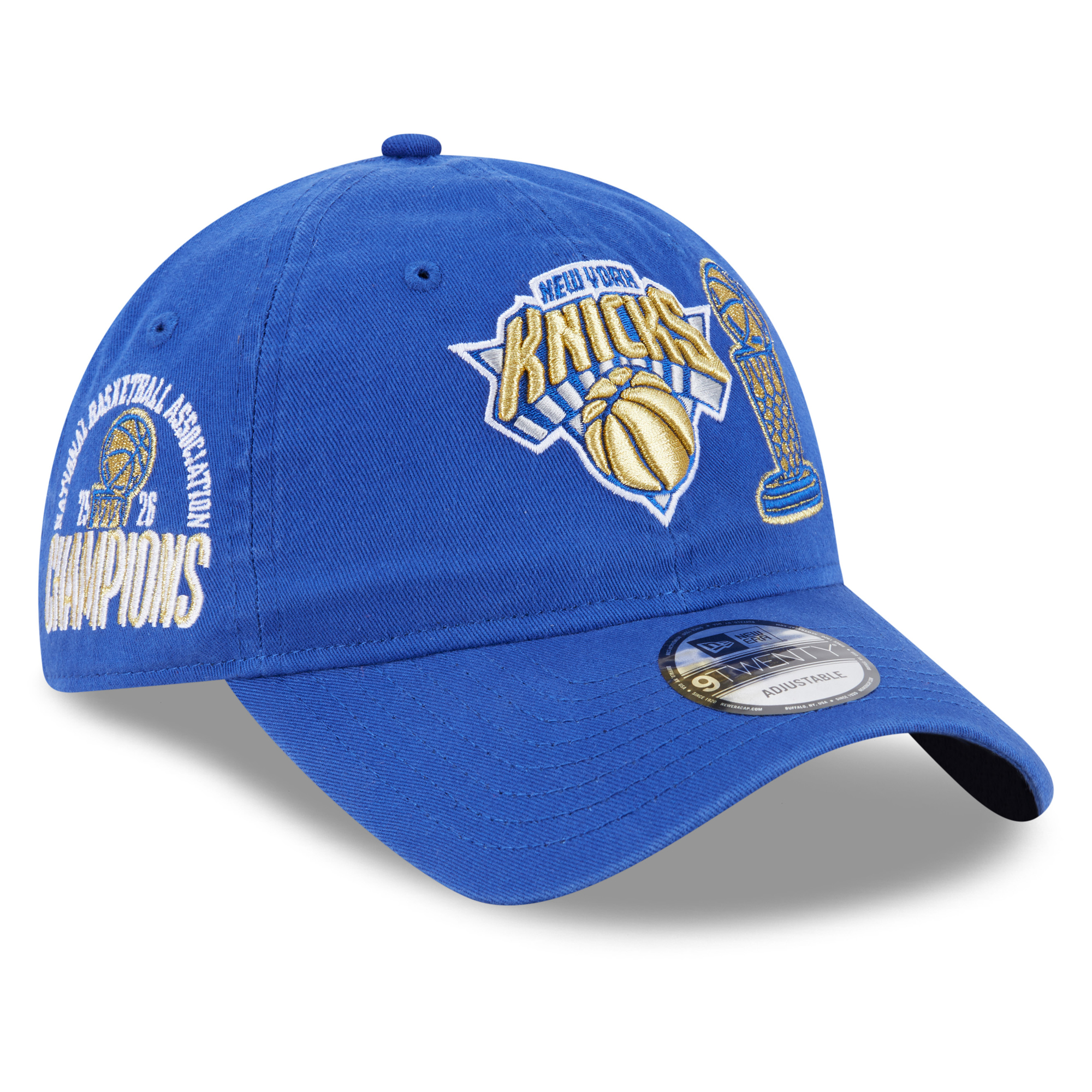 Unisex New Era Blue New York Knicks 2026 NBA Finals Champions Ring Ceremony 9TWENTY Adjustable Hat