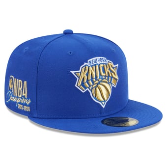 Men's New Era Blue New York Knicks 2026 NBA Finals Champions Ring Ceremony 59FIFTY Fitted Hat