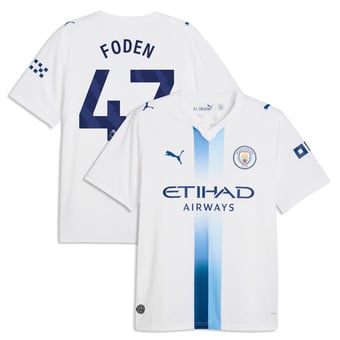 Men's Puma Phil Foden White Manchester City 2026/27 Third Replica Jersey
