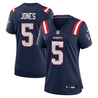 Women's Nike Dre'Mont Jones Navy New England Patriots Team Game Jersey