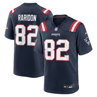 Men's Nike Eli Raridon Navy New England Patriots Team Game Jersey