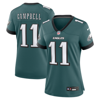 Women's Nike Jihaad Campbell Midnight Green Philadelphia Eagles Team Game Jersey