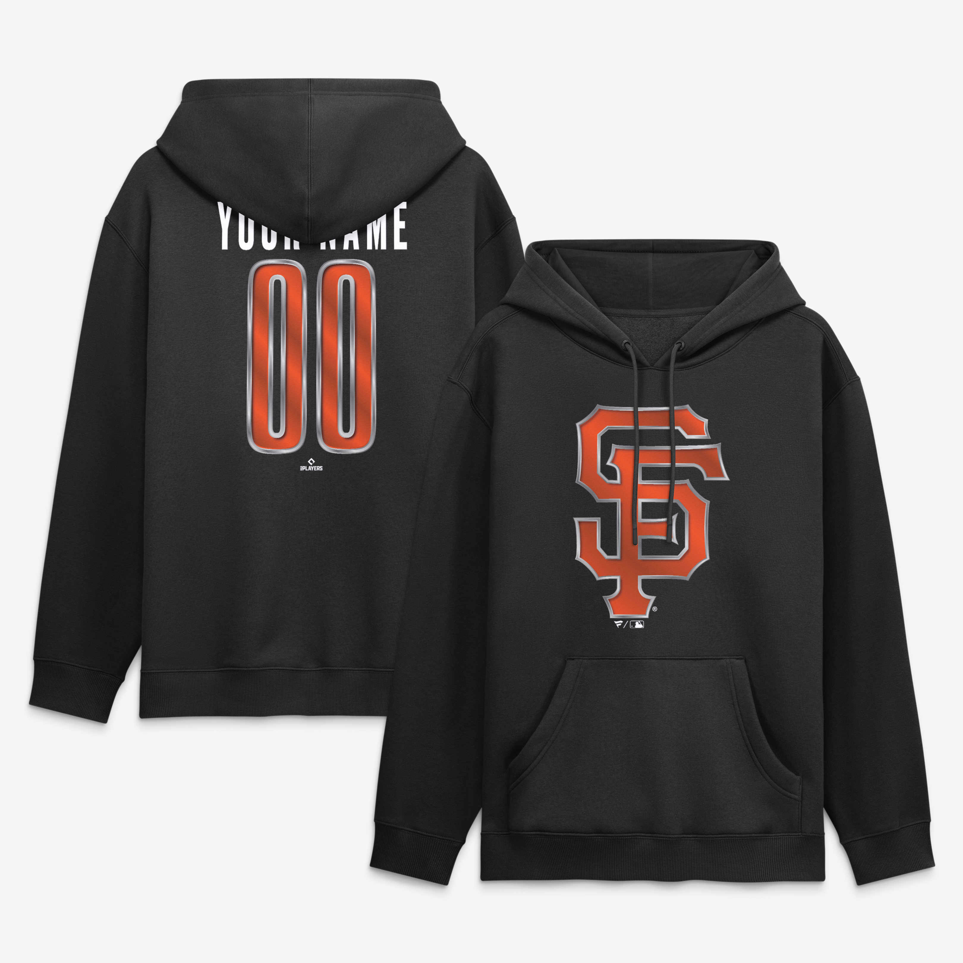 Men’s Black San Francisco Giants Metallic Mascot Personalized Name & Number Hoodie Men’s Black San Francisco Giants Metallic Mascot Personalized Name & Number Hoodie
