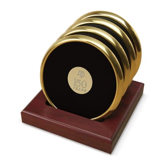 Jardine Texas A&M Aggies 150th Anniversary 4-Piece Gold Coaster Set