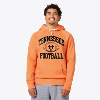 Unisex Homage Tennessee Orange Tennessee Volunteers Football Arch Block UT Tri-Blend Hoodie