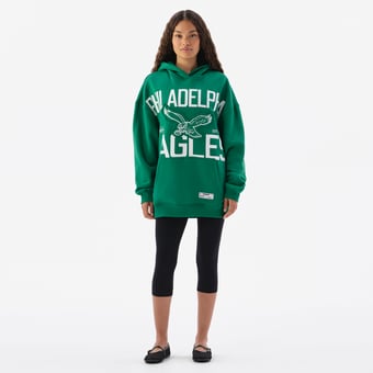 Unisex  Kelly Green Philadelphia Eagles Oversized Hoodie