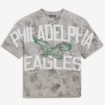 Unisex  Gray Philadelphia Eagles Camo Graphic T-Shirt