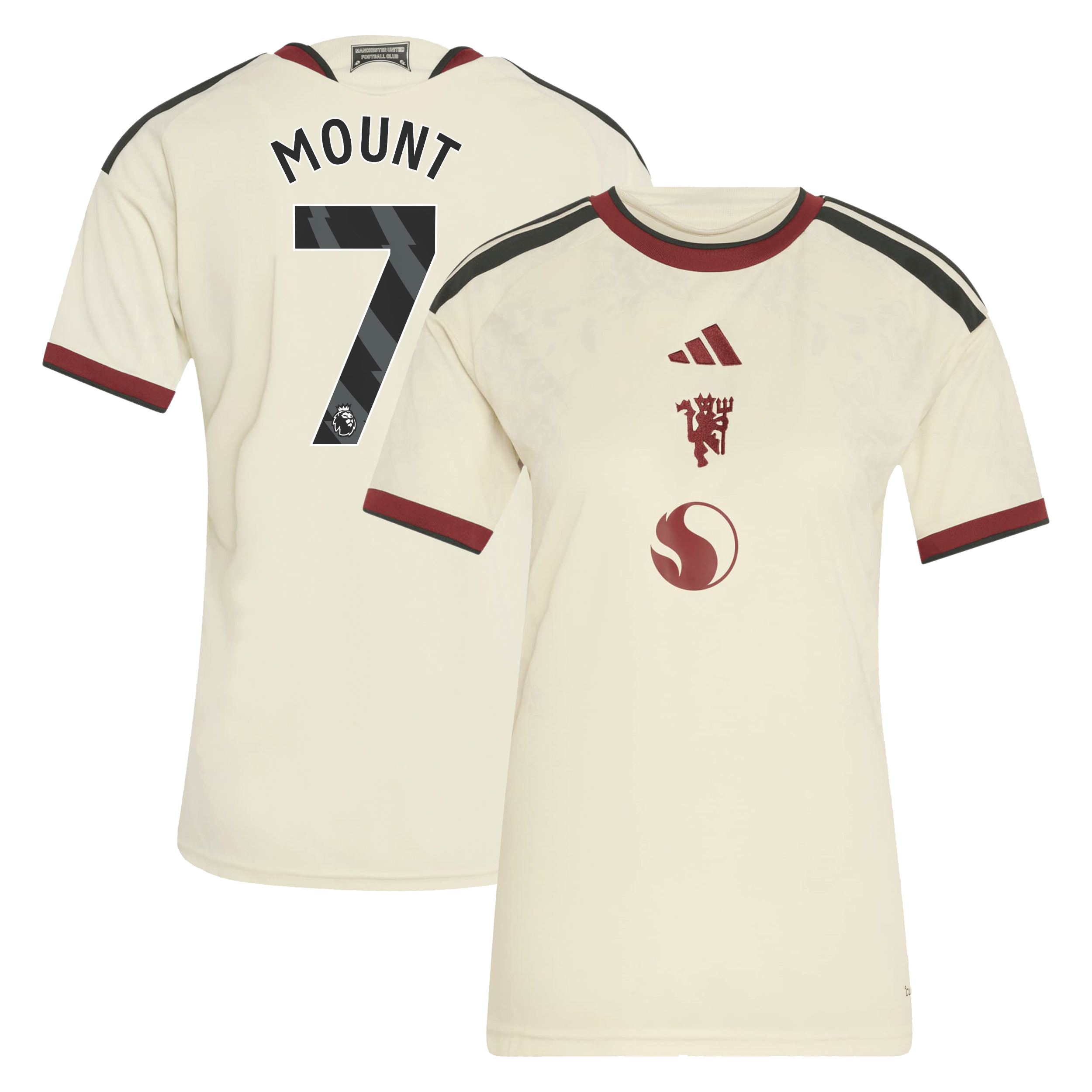 Women's adidas Mason Mount Cream Manchester United 2026/27 Third Replica Jersey