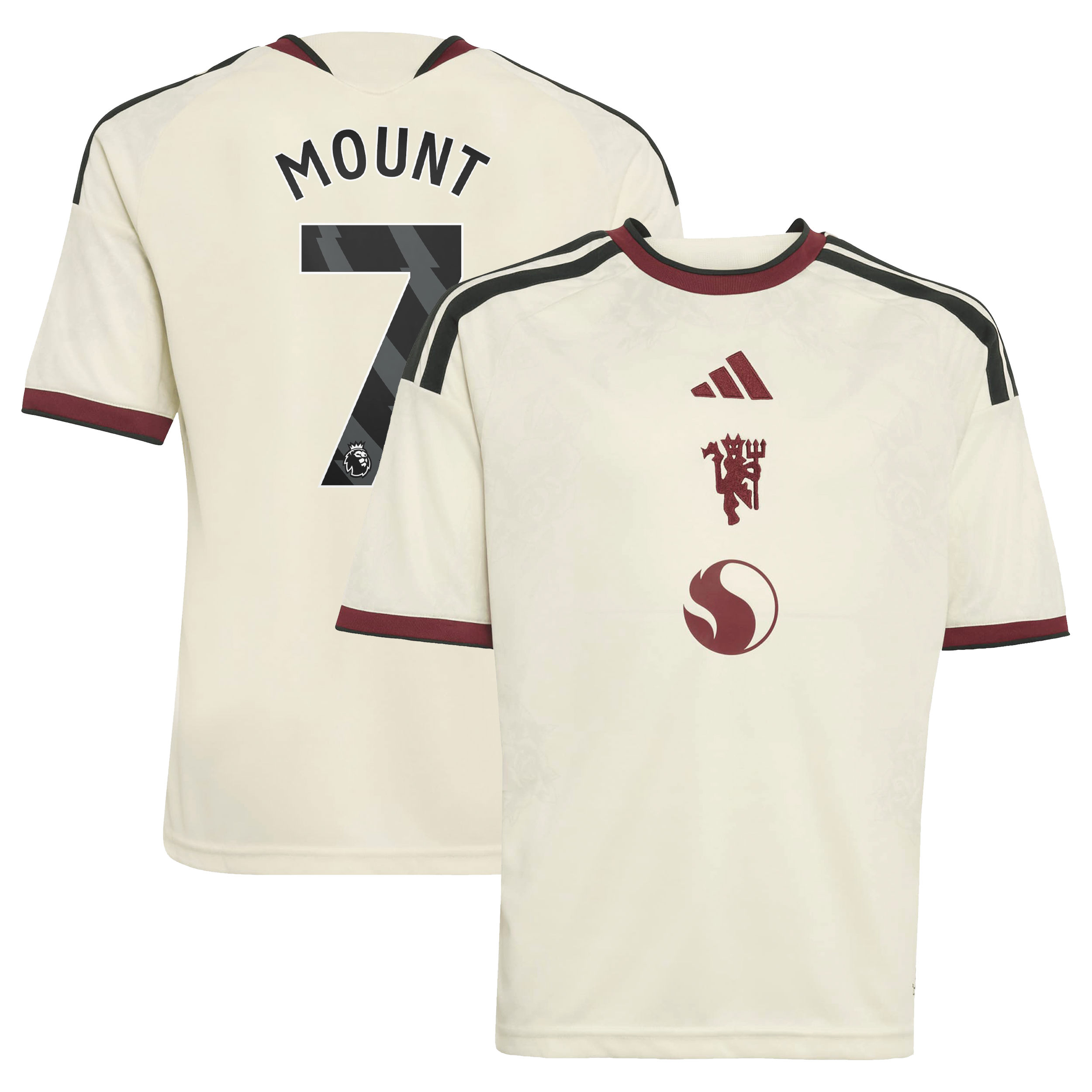 Youth adidas Mason Mount Cream Manchester United 2026/27 Third Replica Jersey