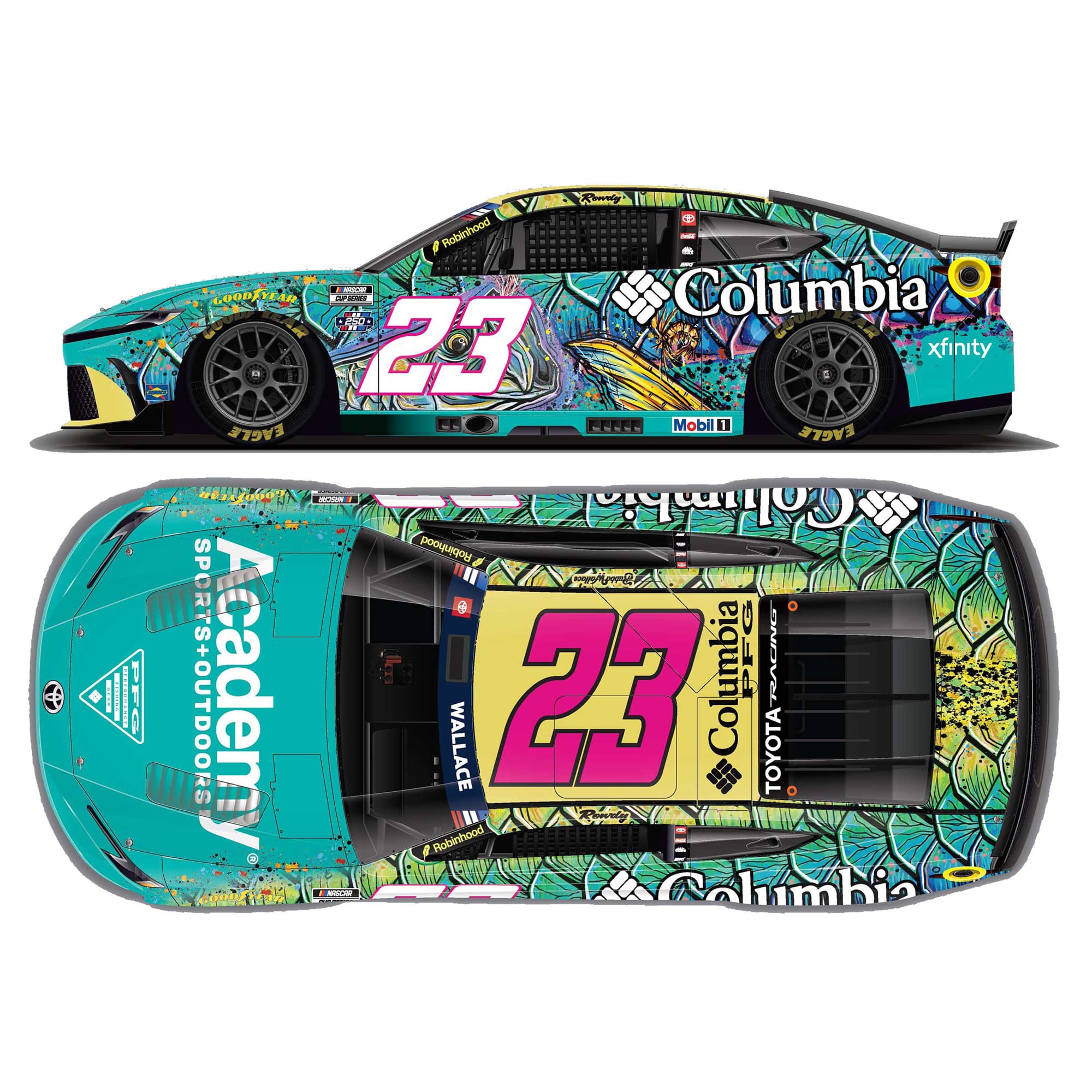 Action Racing Bubba Wallace 2026 #23 Columbia PFG 1:24 Regular Paint Die-Cast Toyota Camry XSE Action Racing Bubba Wallace 2026 #23 Columbia PFG 1:24 Regular Paint Die-Cast Toyota Camry XSE
