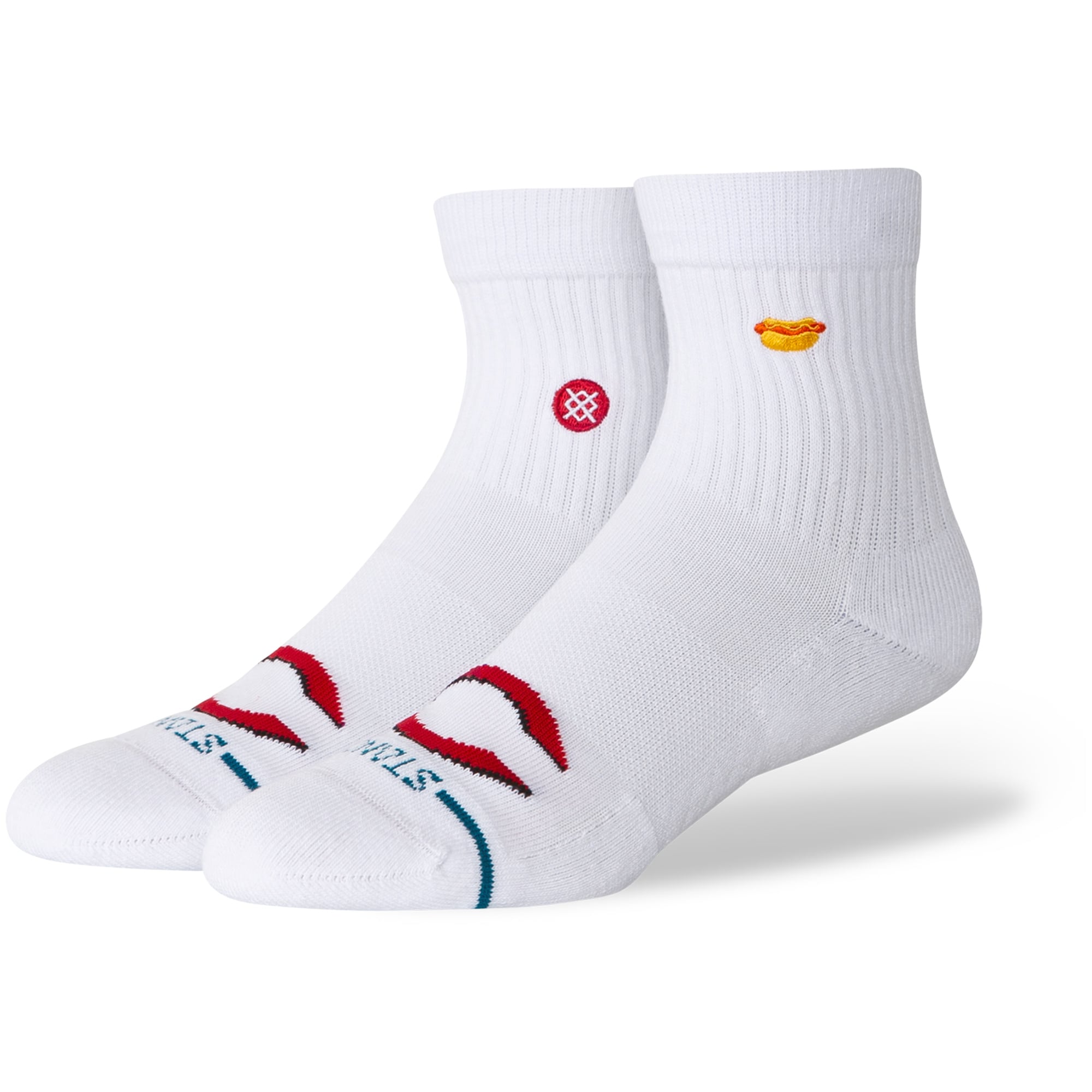 Unisex Stance White Cincinnati Reds Hot Dog Quarter Socks