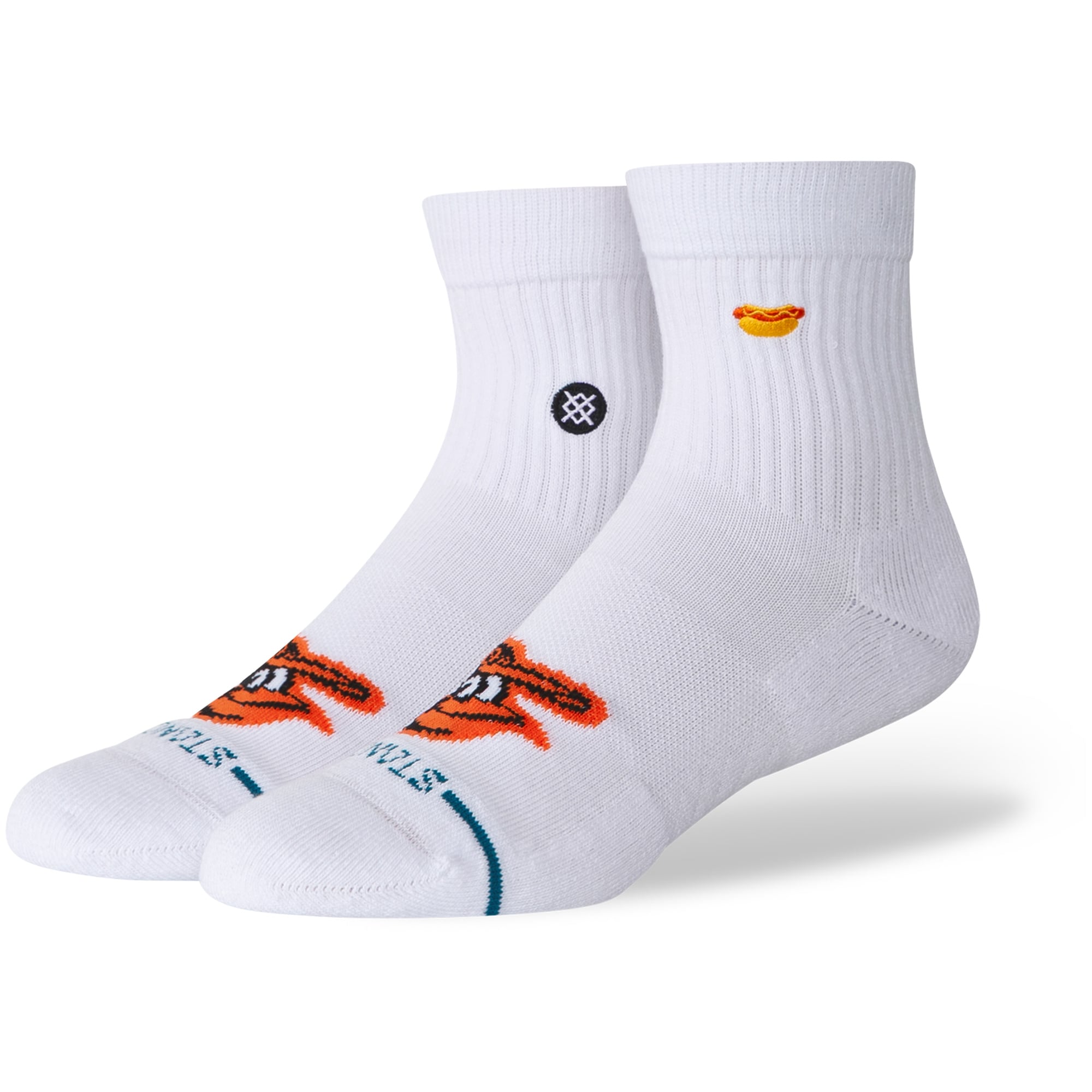 Unisex Stance White Baltimore Orioles Hot Dog Quarter Socks