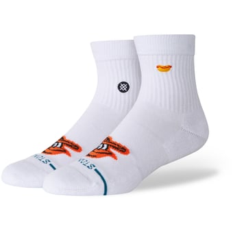 Unisex Stance White Baltimore Orioles Hot Dog Quarter Socks