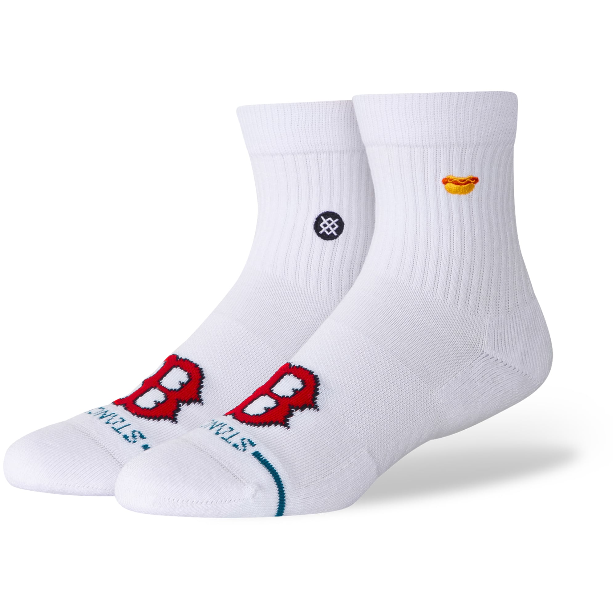 Unisex Stance White Boston Red Sox Hot Dog Quarter Socks
