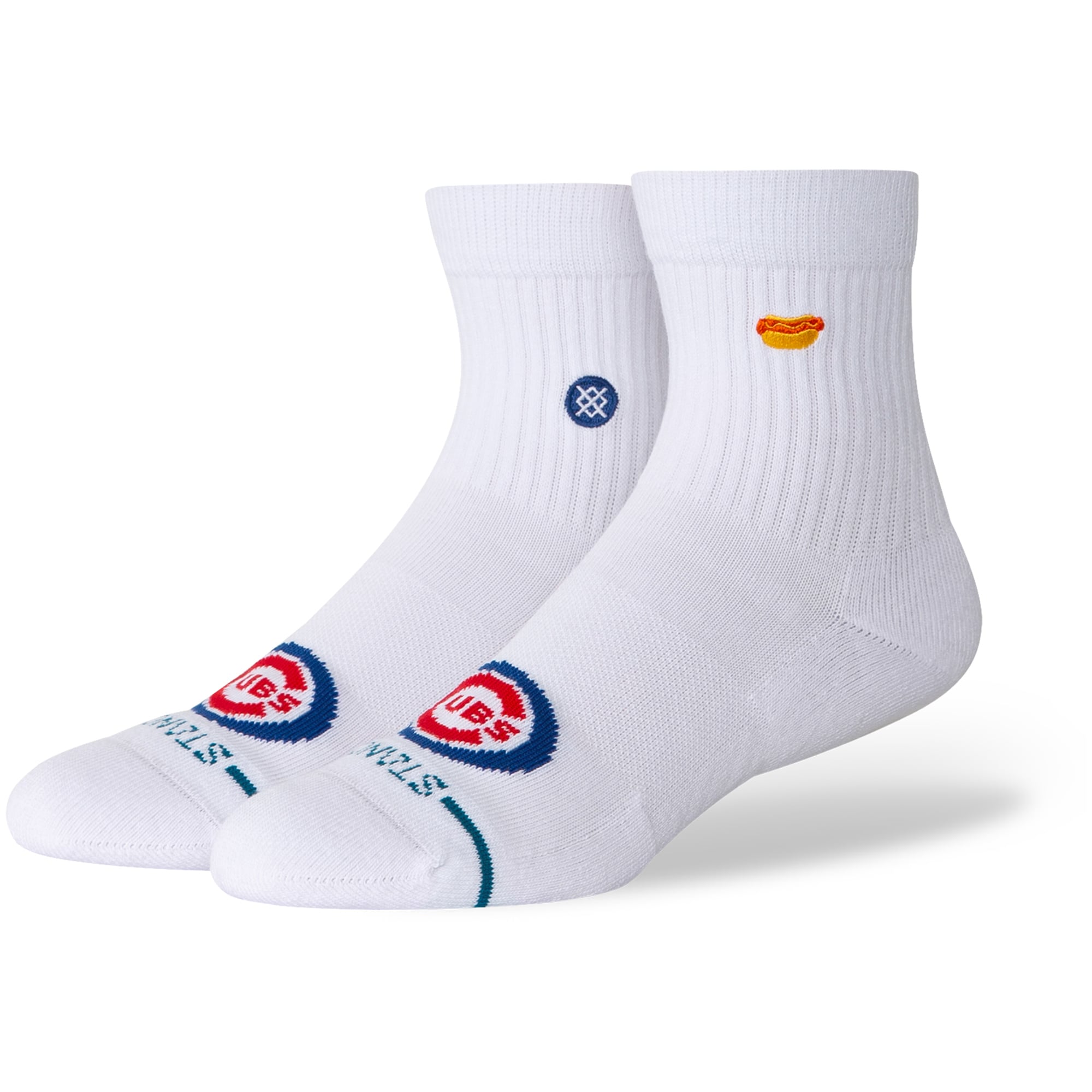 Unisex Stance White Chicago Cubs Hot Dog Quarter Socks