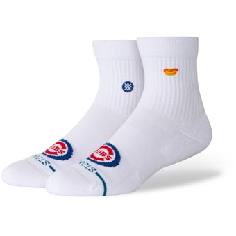 Unisex Stance White Chicago Cubs Hot Dog Quarter Socks