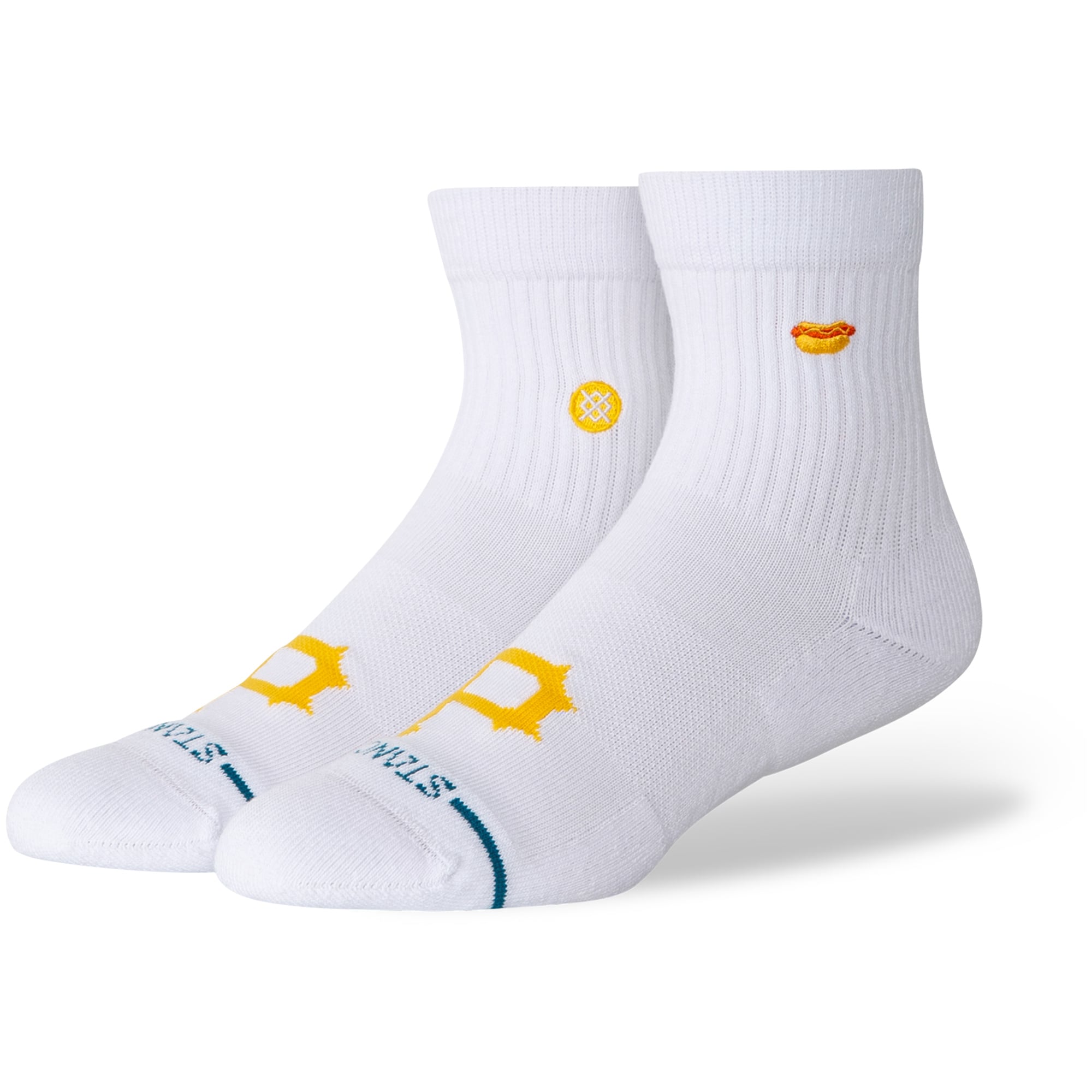 Unisex Stance White Pittsburgh Pirates Hot Dog Quarter Socks