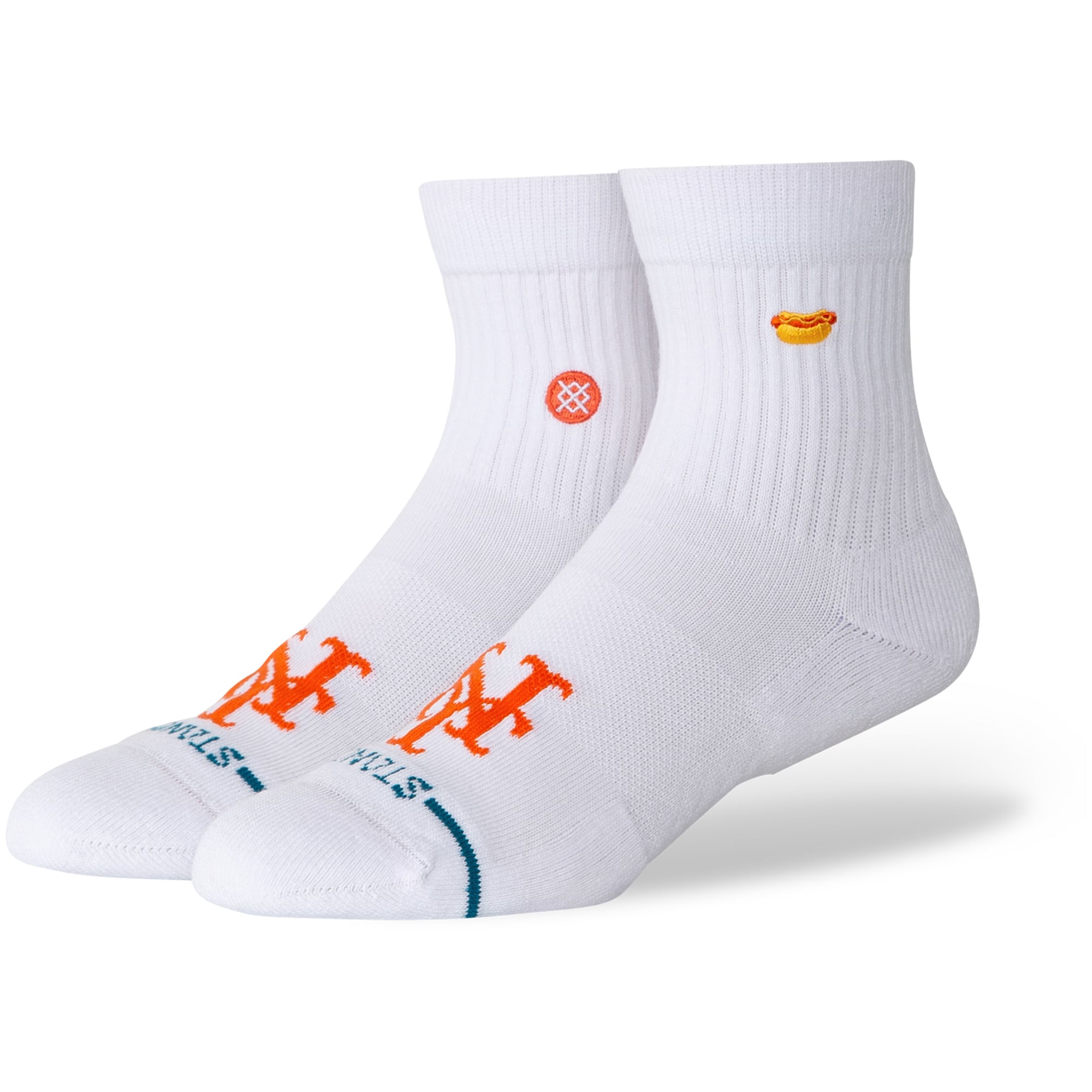 Unisex Stance White New York Mets Hot Dog Quarter Socks