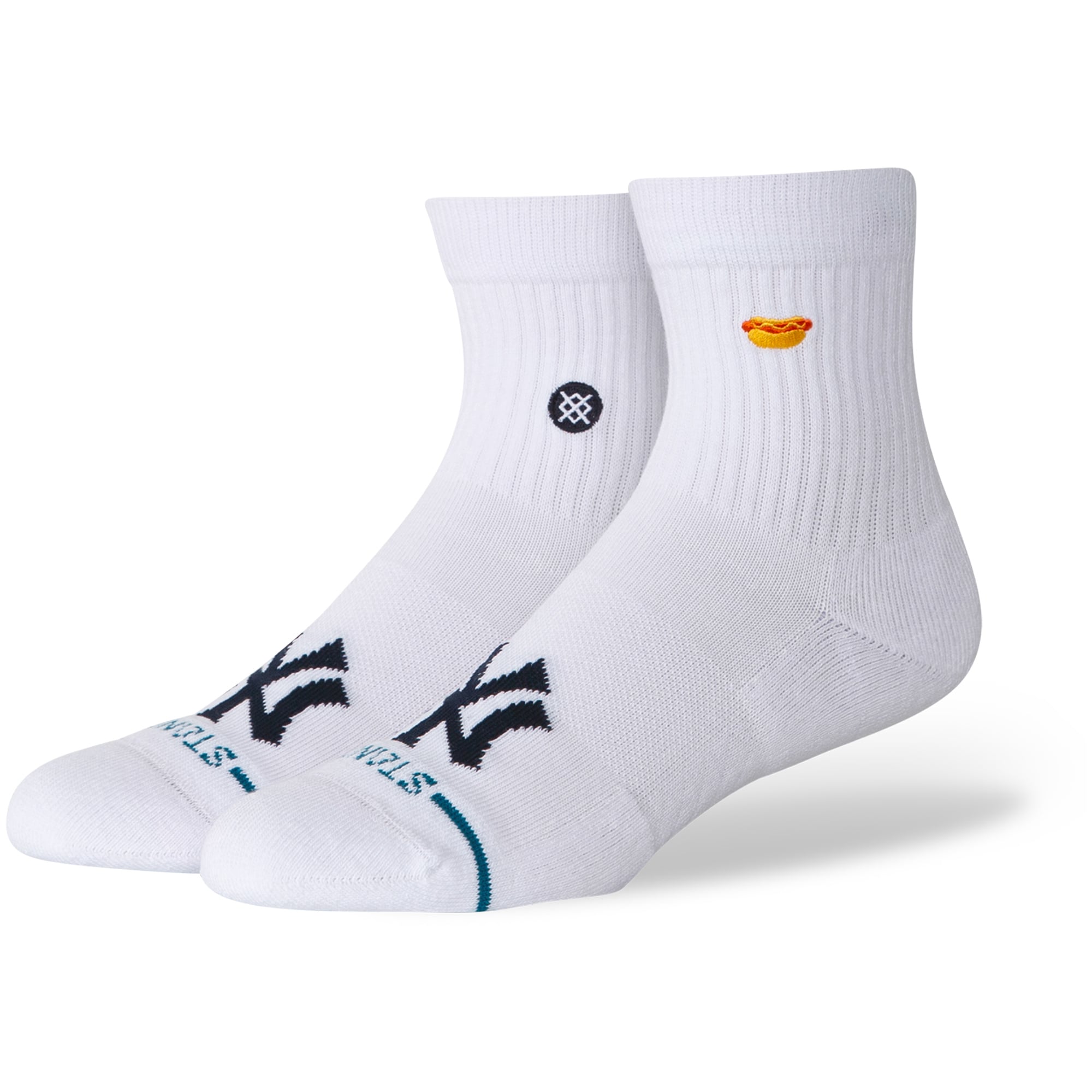 Unisex Stance White New York Yankees Hot Dog Quarter Socks