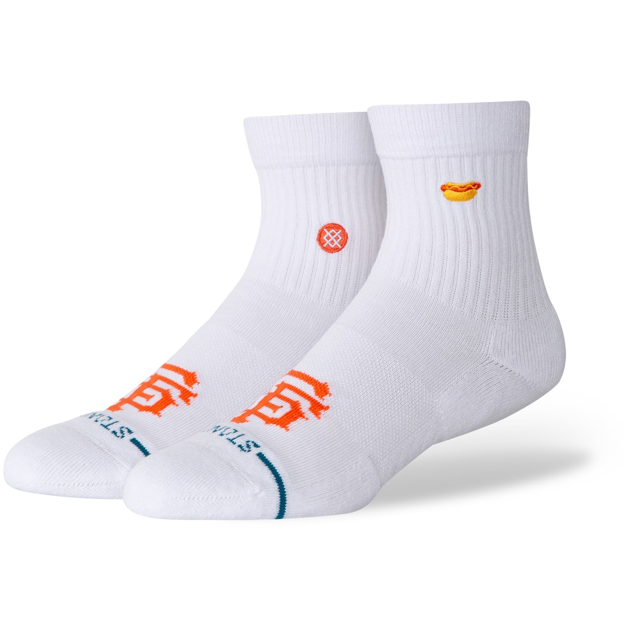 Unisex Stance White San Francisco Giants Hot Dog Quarter Socks