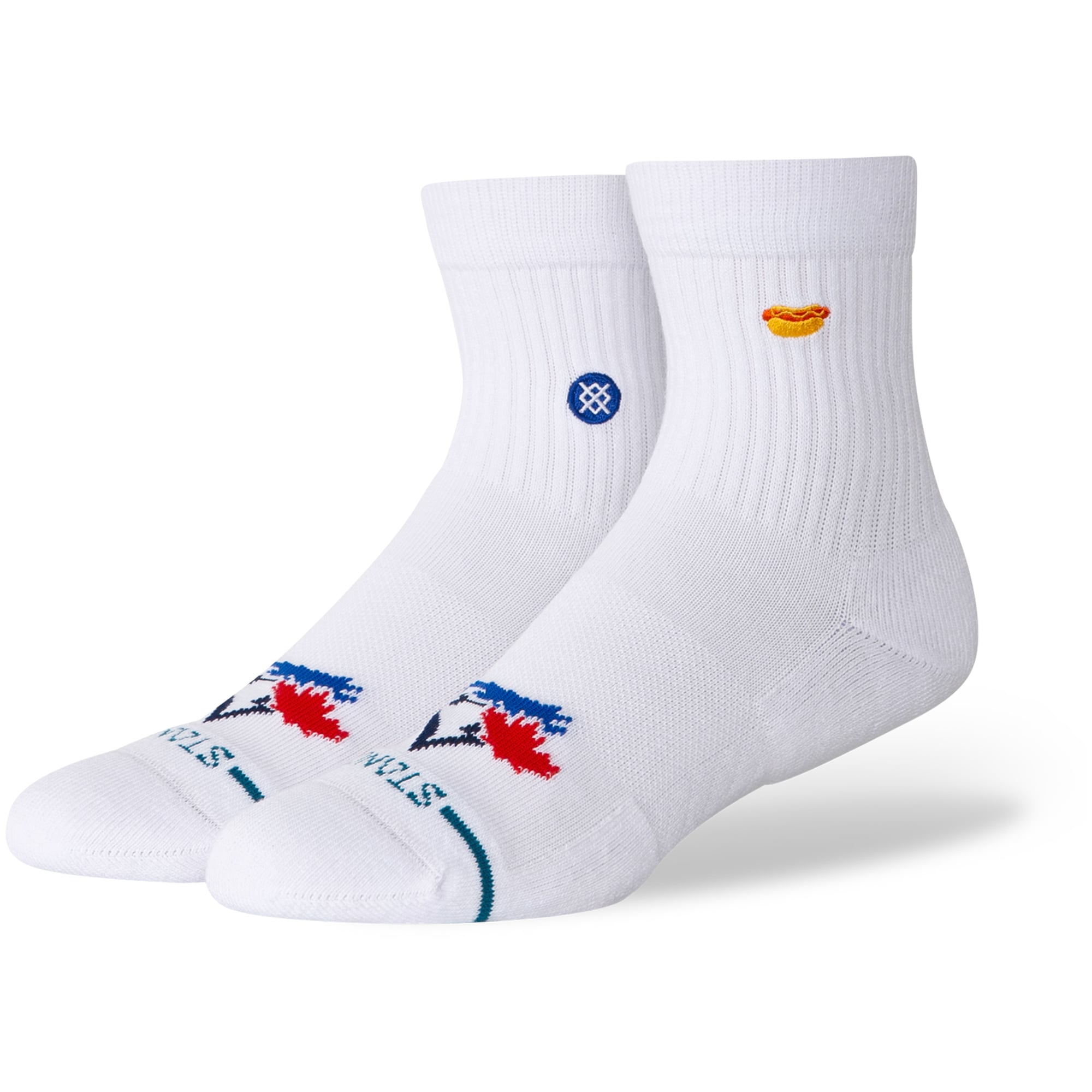 Unisex Stance White Toronto Blue Jays Hot Dog Quarter Socks