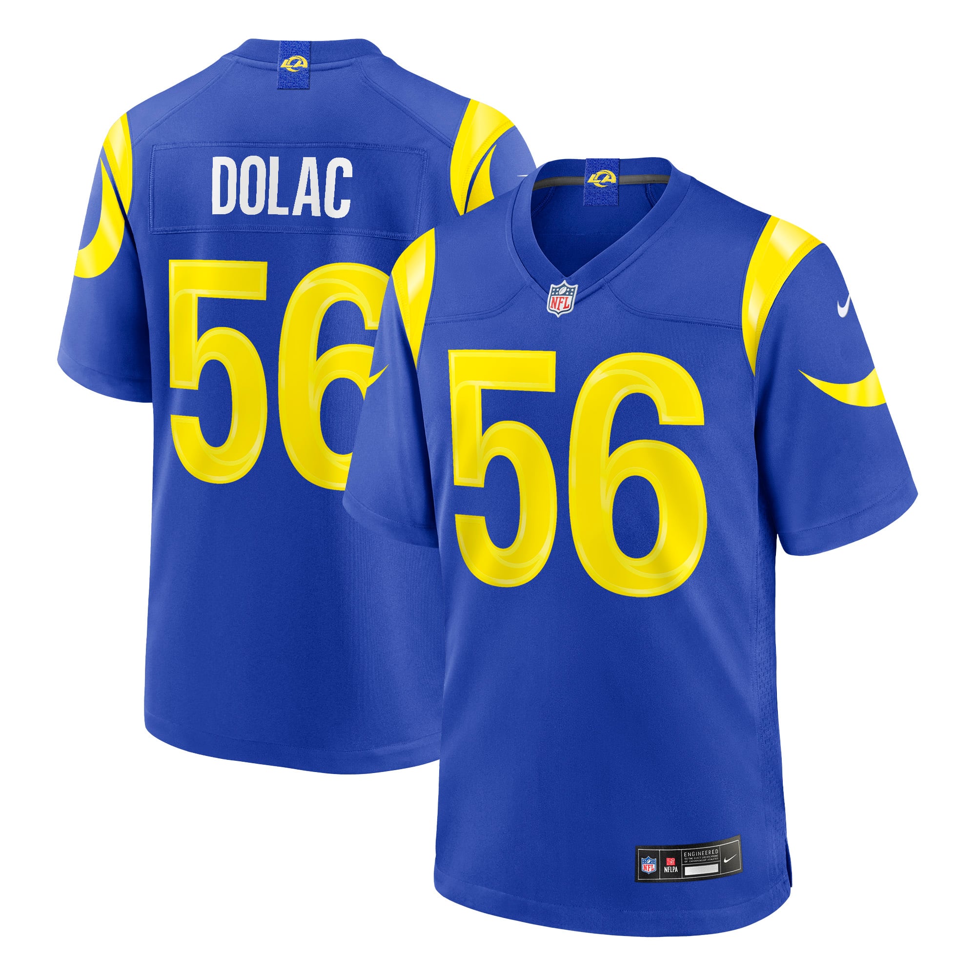 Men’s Nike Shaun Dolac Royal Los Angeles Rams Team Game Jersey Men’s Nike Shaun Dolac Royal Los Angeles Rams Team Game Jersey
