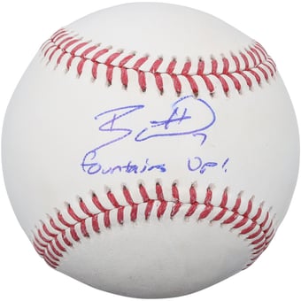 "Bobby Witt Jr. Kansas City Royals Autographed Baseball with ""Fountains Up!"" Inscription"