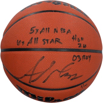 Amar'e Stoudemire Phoenix Suns Autographed Wilson Authentic Series Indoor/Outdoor Basketball with Multiple Inscriptions - Limited Edition #1/10