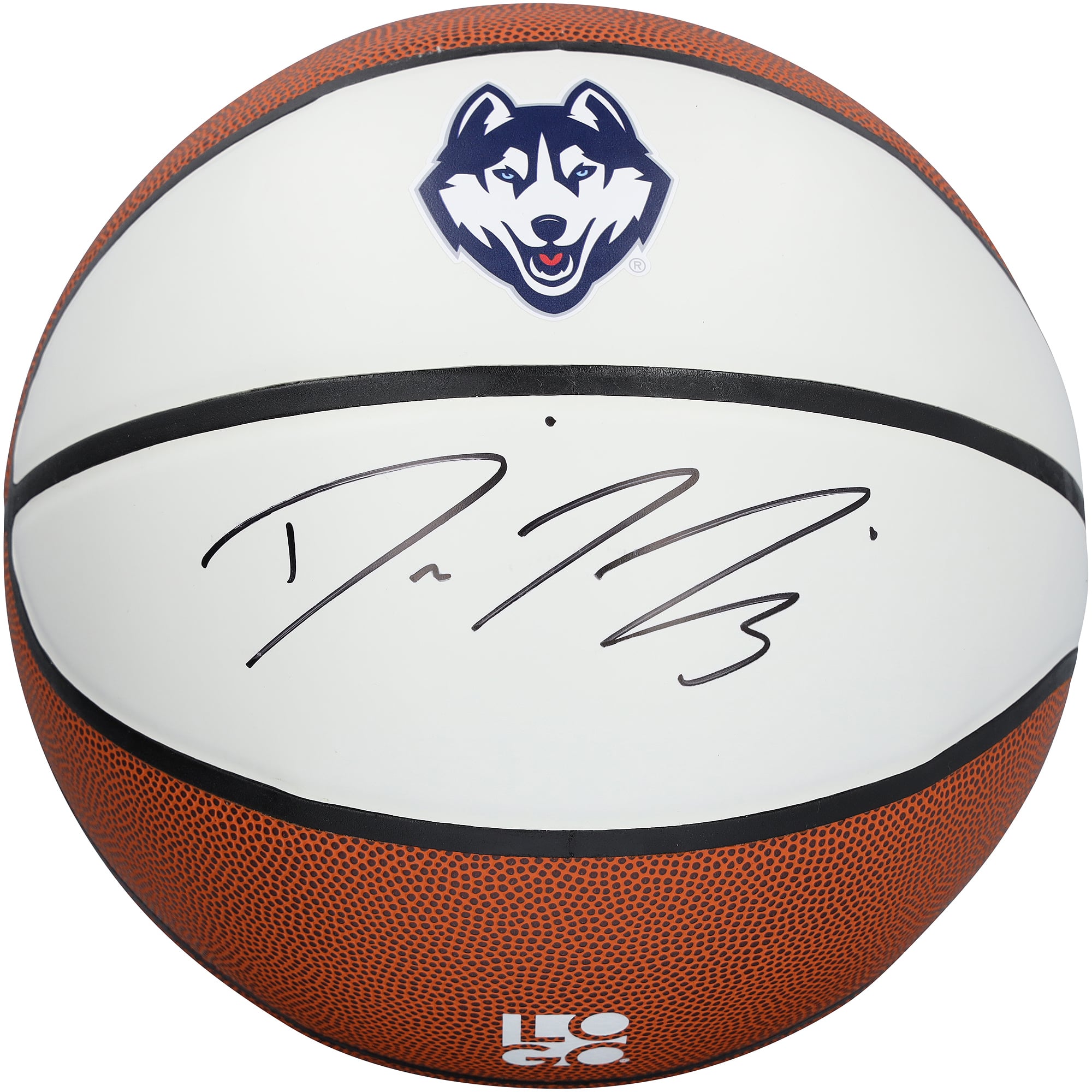 Diana Taurasi UConn Huskies Autographed Logo Brands White Panel Basketball