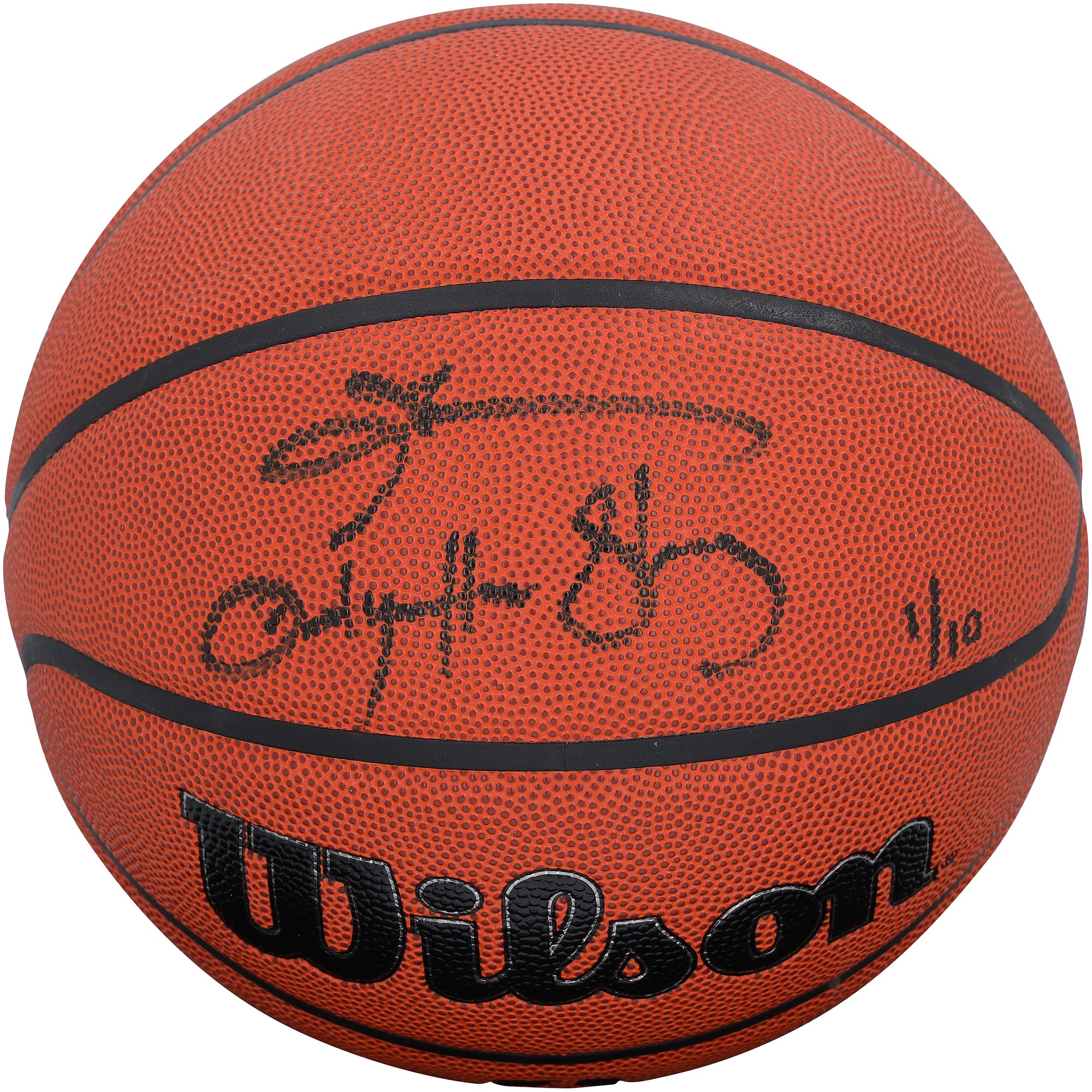 Allen Iverson Philadelphia 76ers Autographed Wilson Authentic Series Indoor/Outdoor Basketball with "Only The Strong Survive" Inscription