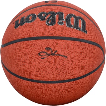 Allen Iverson Philadelphia 76ers Autographed Wilson Authentic Series Indoor/Outdoor Basketball