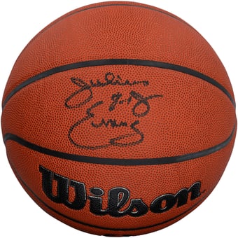 Julius Erving Philadelphia 76ers Autographed Wilson Authentic Series Indoor/Outdoor Basketball - Black Ink