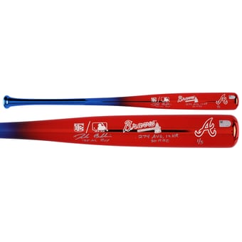 Drake Baldwin Atlanta Braves Autographed Big Time Bats Chrome Bat with Multiple Inscriptions