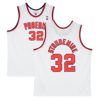 Amar'e Stoudemire Phoenix Suns Autographed White Mitchell & Ness 2002 Swingman Jersey