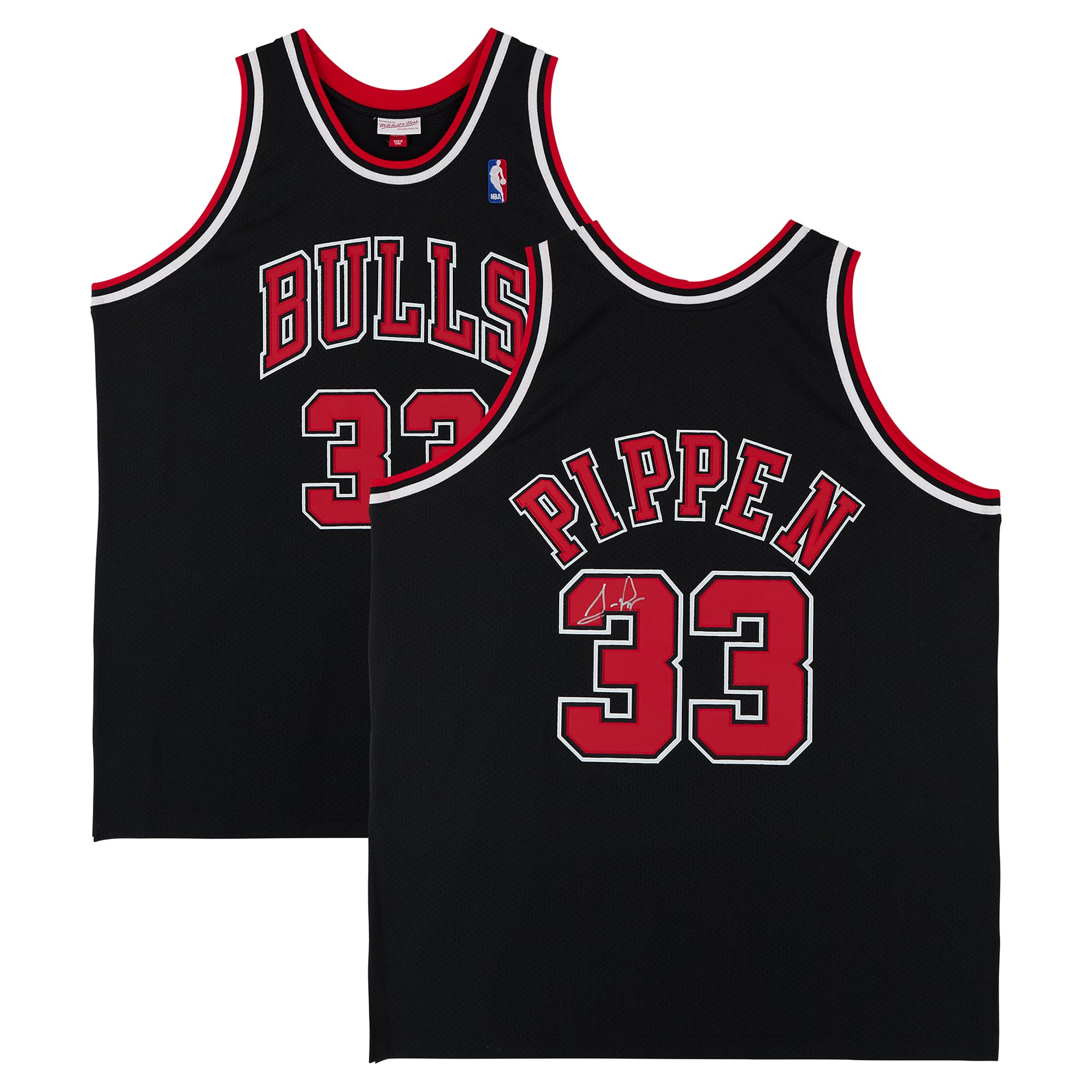 Scottie Pippen Chicago Bulls Autographed Black Mitchell & Ness 1997 Authentic Jersey