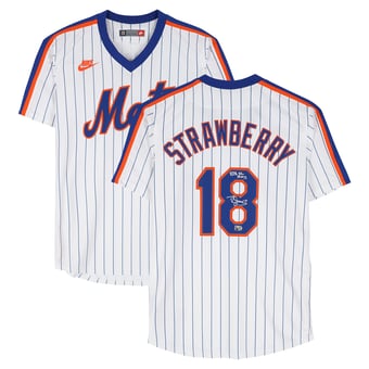 Darryl Strawberry New York Mets Autographed White Nike Cooperstown Limited Jersey with " 83 NL ROY" Inscription