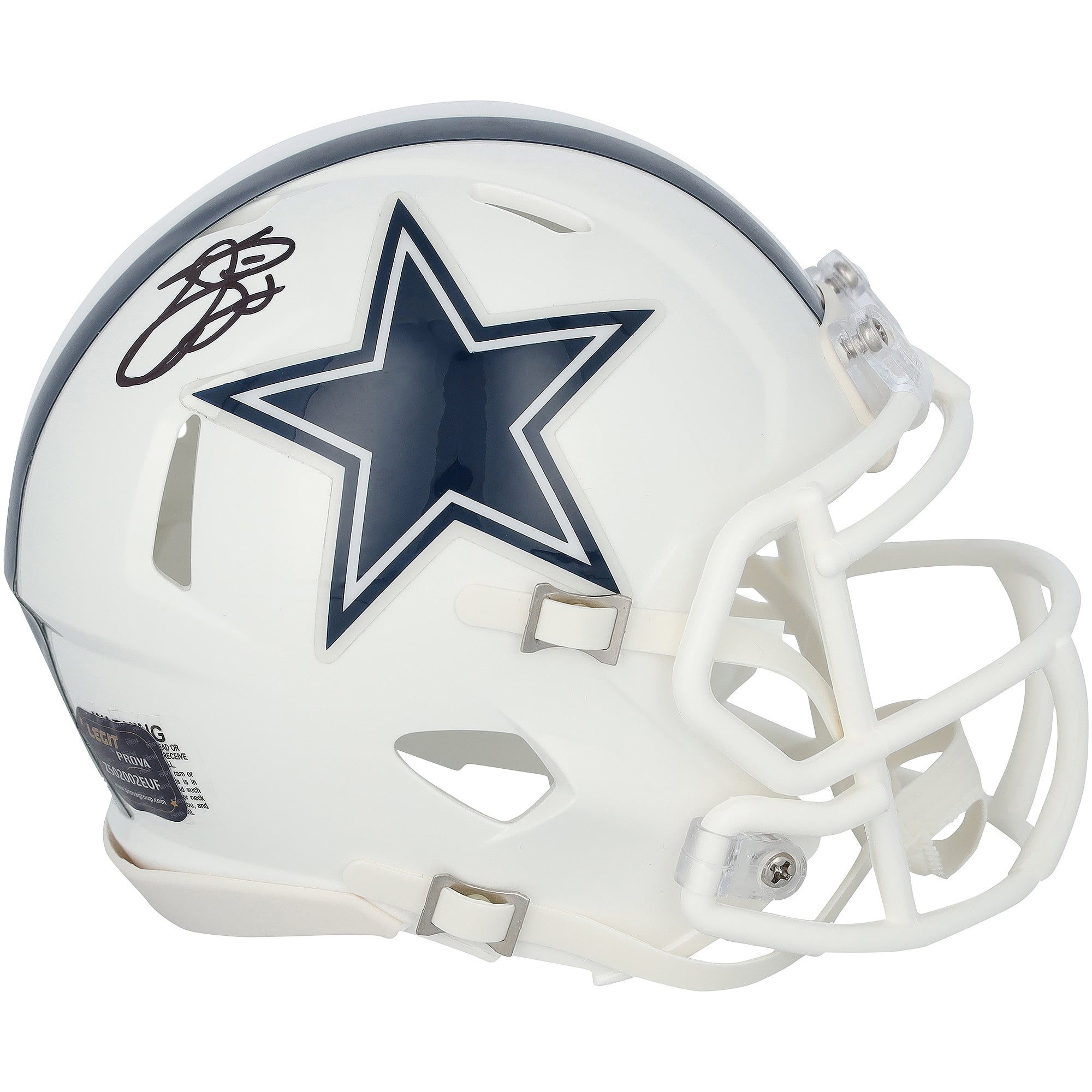 Emmitt Smith Dallas Cowboys Autographed Riddell 2022 Alternate Speed Mini Helmet