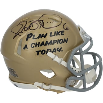 Jerome Bettis Notre Dame Fighting Irish Autographed Riddell PLACT Speed Mini Helmet