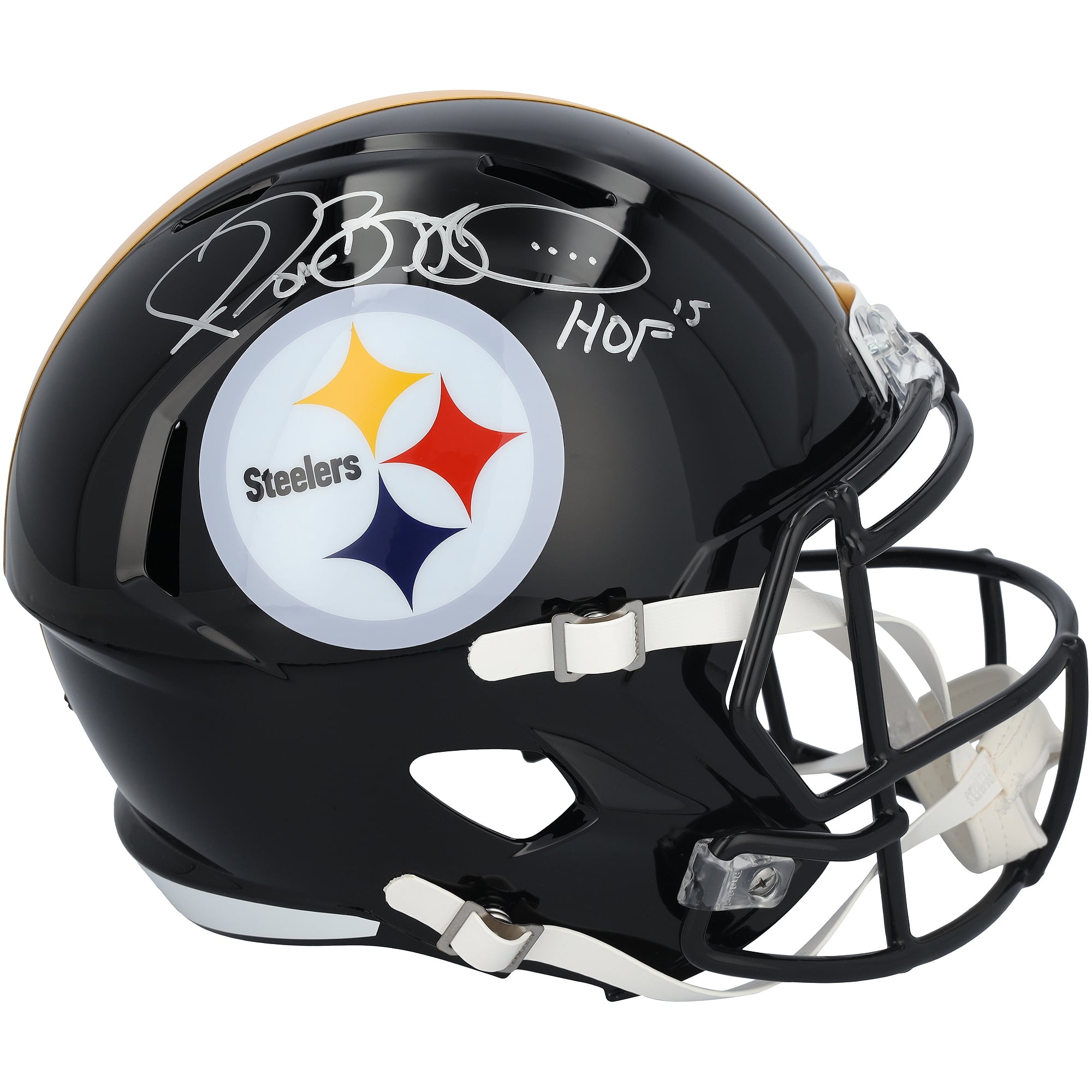 Jerome Bettis Pittsburgh Steelers Autographed Riddell Speed Replica Helmet with "HOF 15" Inscription