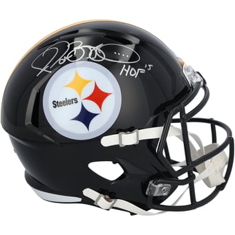 Jerome Bettis Pittsburgh Steelers Autographed Riddell Speed Replica Helmet with "HOF 15" Inscription
