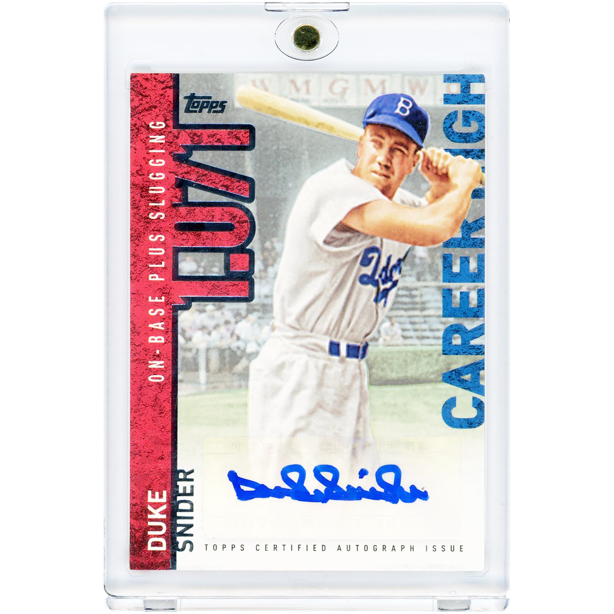 Duke Snider Brooklyn Dodgers Autographed 2015 Topps Career High #CH-DS Card