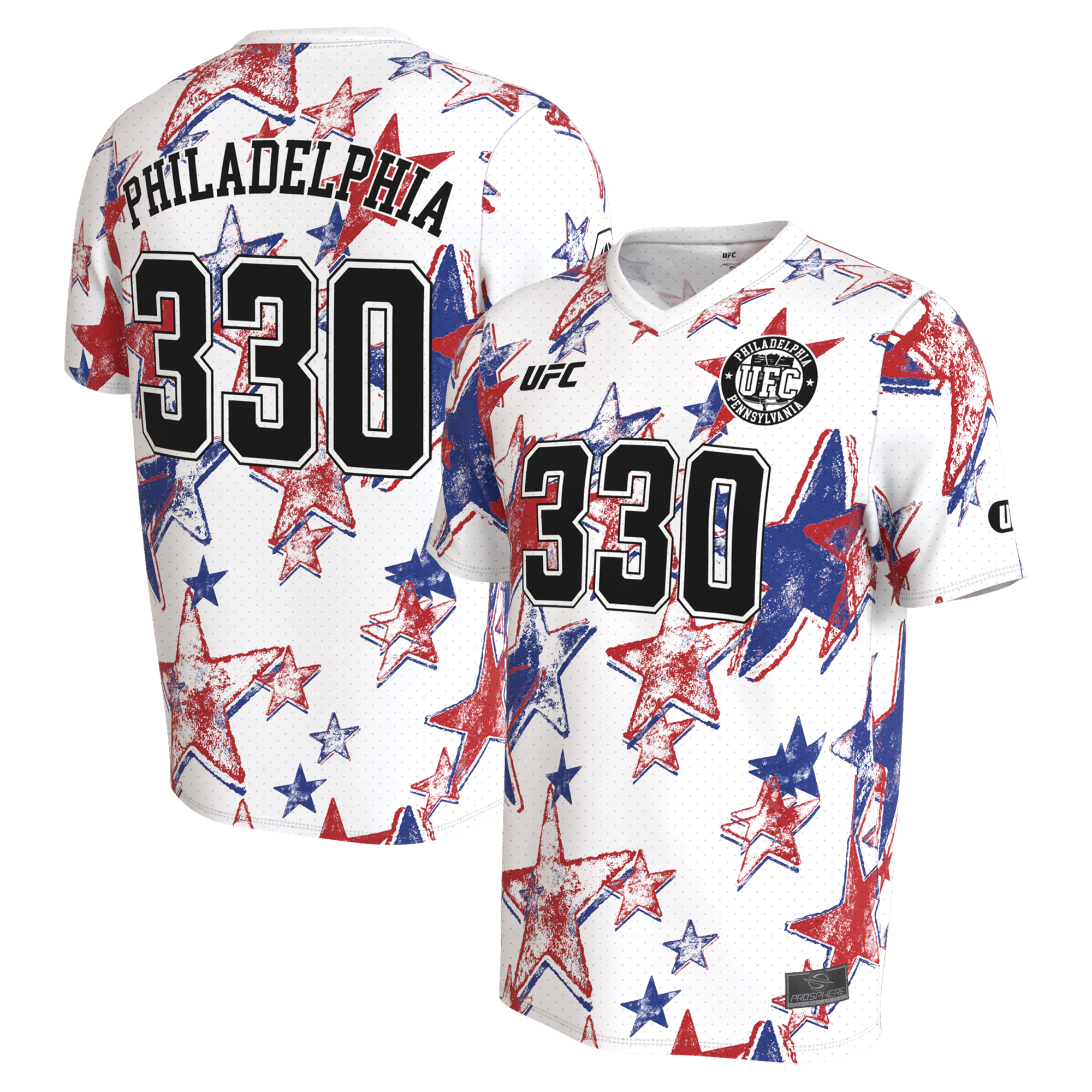 Unisex ProSphere White UFC 330 Soccer Fashion Jersey