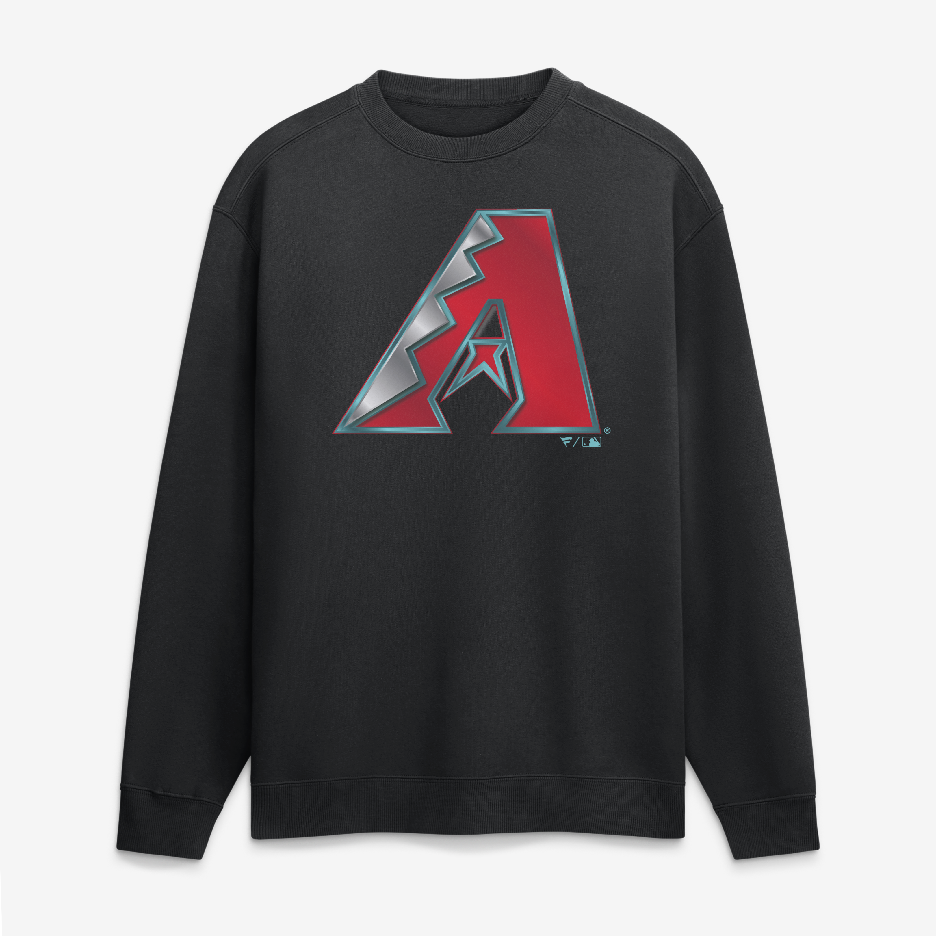 Men's Black Arizona Diamondbacks  Metallic Mascot Sweatshirt