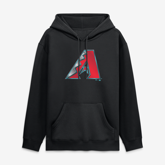 Men's Black Arizona Diamondbacks  Metallic Mascot Hoodie